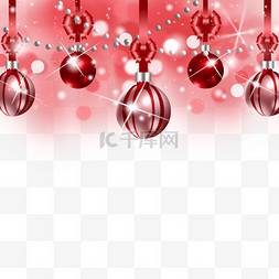 光圈3图片_圣诞节装饰球红色光效