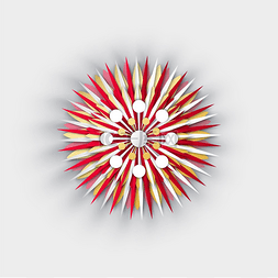 新年折纸风格图片_花折纸与花瓣装饰2019孤立的图标