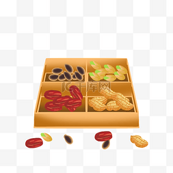 新年春节坚果礼盒食物零食果盘