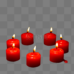 清明清明节祭祀蜡烛红蜡烛