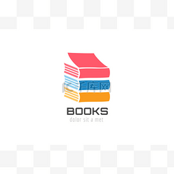 Book skyscraper template logo icon. Back to s