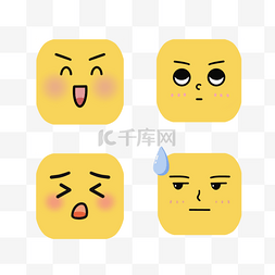 表情组图片_方形emoji表情图案组