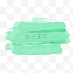 绿色涂鸦水彩笔刷涂痕