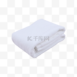 白色静物摄影柔软毛巾