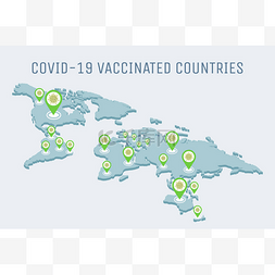 国家图标图片_Covid-19接种疫苗的国家的病媒情况