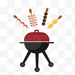 烤串和烤炉烧烤剪贴画