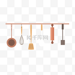 厨具悬挂图片卡通工具绘画