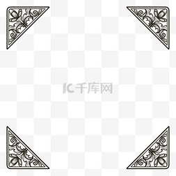 中式花纹复古边框
