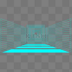 透视网格素材图片_高科技空间透视网格