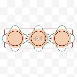 怀旧色图片_港风简约线条红绿标题栏