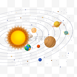 背景图复古图片_太阳系行星