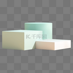 c4d底座图片_3d电商展台立体几何c4d