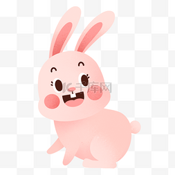 谢肉节可爱的卡通小兔兔