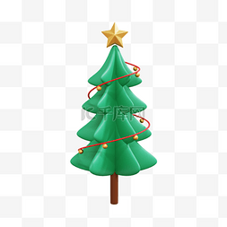 圣诞节主题花图片_3DC4D立体圣诞节创意圣诞树
