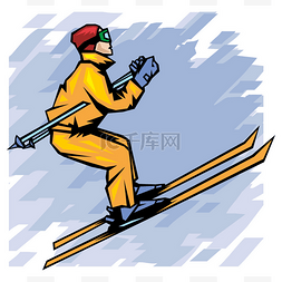 运动会图片_冬季奥林匹克运动会-跳高滑雪