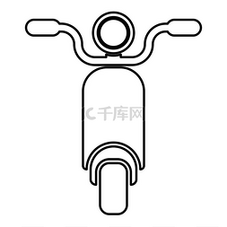 电动摩托图片_轻便摩托车摩托车电动自行车轮廓