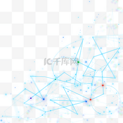 绿色的波浪线图片_抽象点线未来数据技术