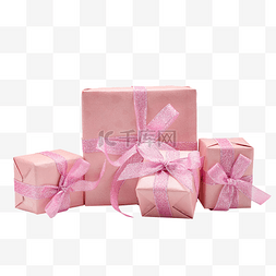 礼盒图片_粉色堆叠礼盒
