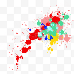 绿色效果素材图片_鲜艳颜料泼洒效果图片