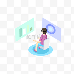 女孩VR虚拟现实