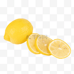 柠檬片图片_新鲜水果柠檬片