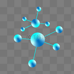 科技ppt封面图片_圆形生物科技分子原子细胞结构