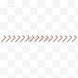 圣诞节新媒体彩色拐棍分割线