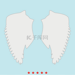 羽毛标签图片_翅膀图标