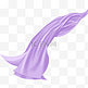 紫色丝绸丝巾丝带