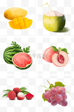 夏季新品立体字图片_夏季新鲜好吃水果夏天贴纸