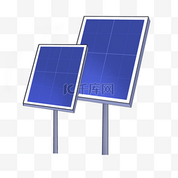 一组太阳能板剪贴画