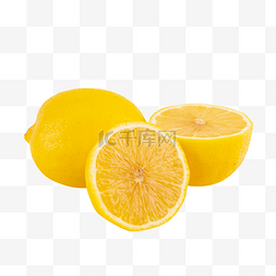 半个香水柠檬图片_新鲜柠檬