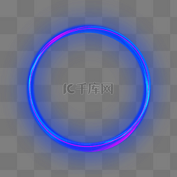 圆形光圈光效图片_彩色渐变发光光环光效