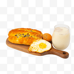 营养早餐牛奶鸡蛋面包