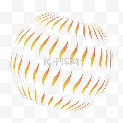 果粒橙logo图片_抽象果粒半调色球体