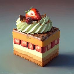 甜点小图片_3D甜品甜点小蛋糕