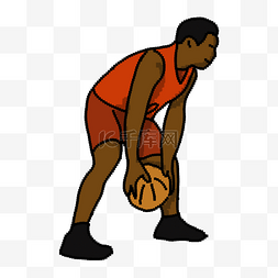 动感活力图片_像素艺术篮球运动活力动感