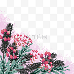泰国创意图片_圣诞节一品红花卉装饰