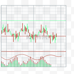 走势图图片_股票k线图上升市场交易趋势绿色