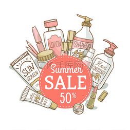 sale图片_sale banner of make up and cosmetics