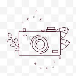 卡通可爱相机图标贴纸摄影相机镜