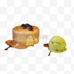 浆图片_爆浆珍珠蛋糕和冰淇淋