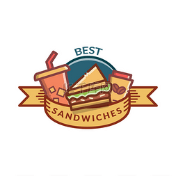 三明治菜单设计模板