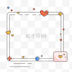 正方形七宫格拼图图片_可爱卡通简洁风格正方形笔记本工