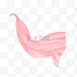 粉色绸缎飘带