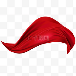 布图片_红色绸缎红绸绸带