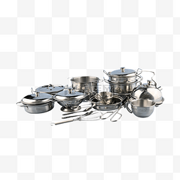 服务字体设计图片_器皿套装锅铲不锈厨具