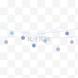 雪图片_冬季冷色系雪花唯美顶饰