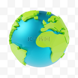 地球展开平面图图片_3D世界地球