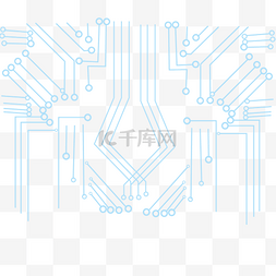矢量电路芯片图片_矢量蓝色简单技术芯片纹理